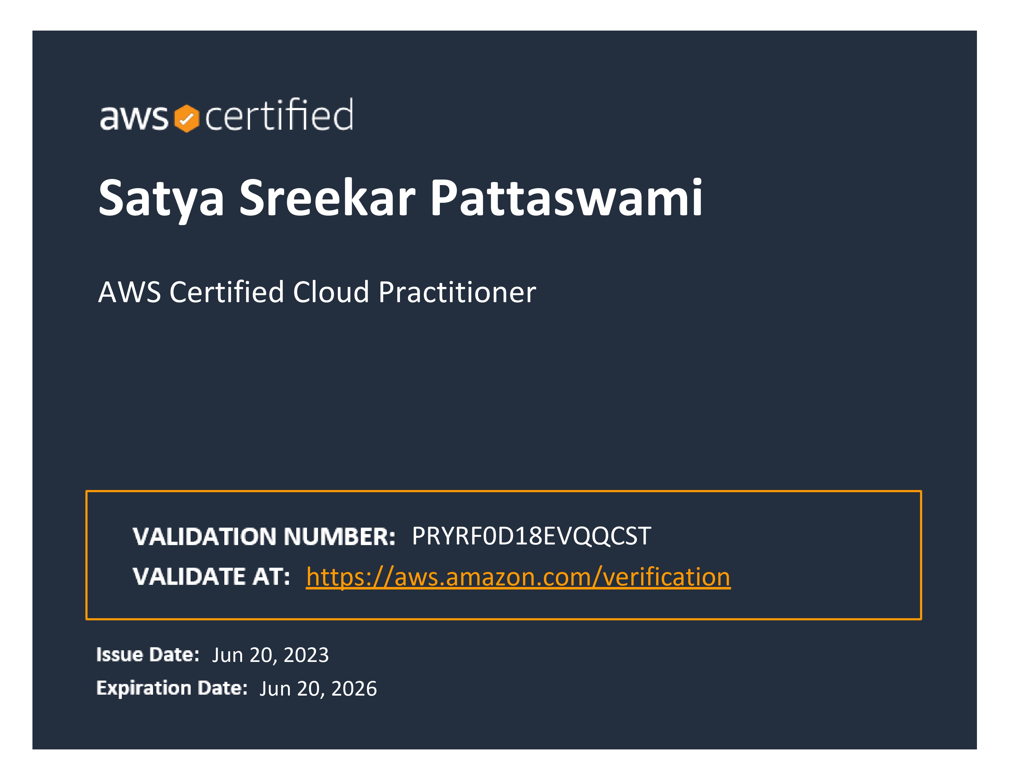 AWS Cloud Practitioner